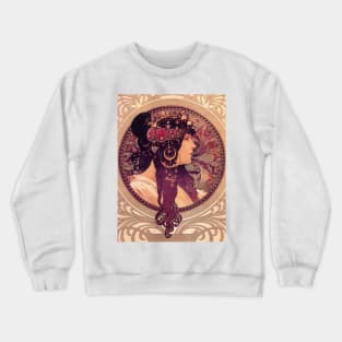 Alphonse Mucha 00 Crewneck Sweatshirt